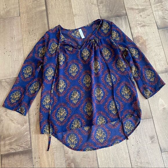 Teenplo sheer Top Blouse S - Picture 1 of 6